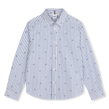 BOSS Camisa para niño y adolescente azul
